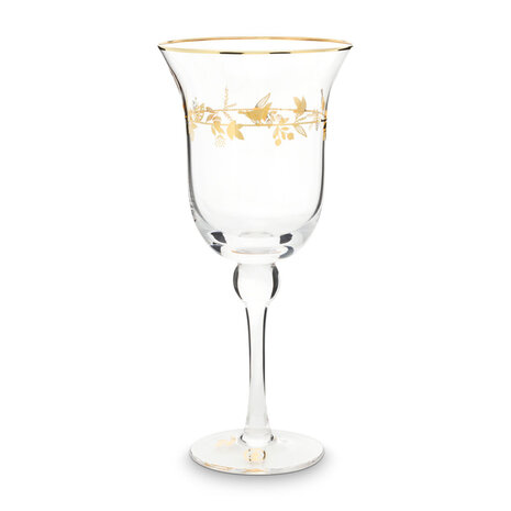 Pip Studio - Wijn Glas Winter Wonderland Goud 360ml Pip Studio - Wijn Glas Winter Wonderland Goud 360ml