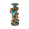 Melting Pot - Kandelaar Kolibrie Multicolor Goud 11x25cm Melting Pot - Kandelaar Kolibrie Multicolor Goud 11x25cm