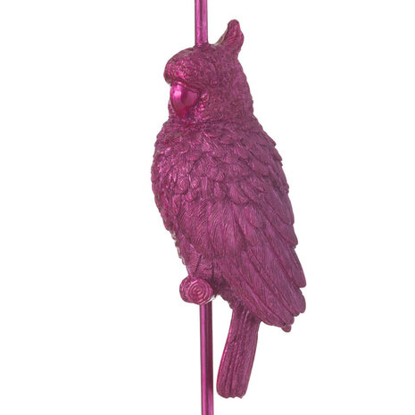 Melting Pot - Kandelaar Papegaai Fuchsia Goud 10x28cm Melting Pot - Kandelaar Papegaai Fuchsia Goud 10x28cm