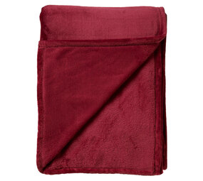 Melting Pot - Plaid Charlie Fleece XL 200x220cm Merlot Rood Melting Pot - Plaid Charlie Fleece XL 200x220cm Merlot Rood