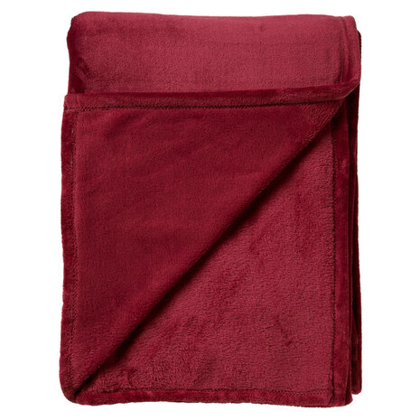 Melting Pot - Plaid Charlie Fleece XL 200x220cm Merlot Rood
