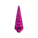 Colmore - Kerstboom Deco Shiny Fuchsia Metallic Glas 17x47cm Colmore - Kerstboom Deco Shiny Fuchsia Metallic Glas 17x47cm