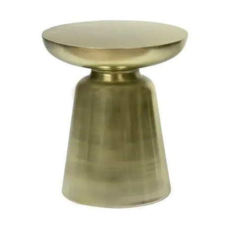 Melting Pot - Bijzettafel Antiek Goud Metaal 38x44cm Melting Pot - Bijzettafel Antiek Goud Metaal 38x44cm
