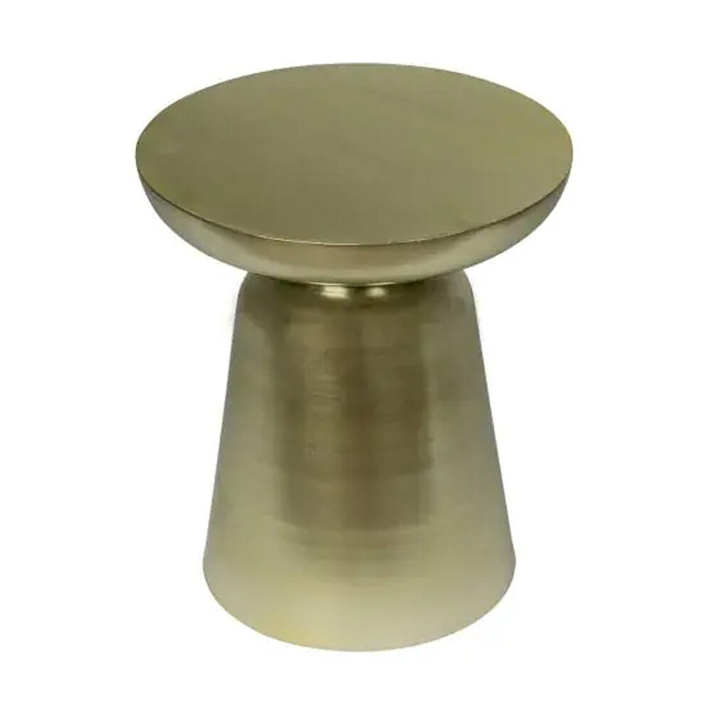 Melting Pot - Bijzettafel Antiek Goud Metaal 38x44cm Melting Pot - Bijzettafel Antiek Goud Metaal 38x44cm