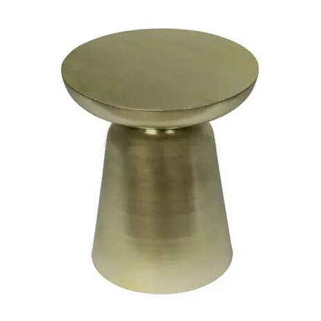 Melting Pot - Bijzettafel Antiek Goud Metaal 38x44cm Melting Pot - Bijzettafel Antiek Goud Metaal 38x44cm