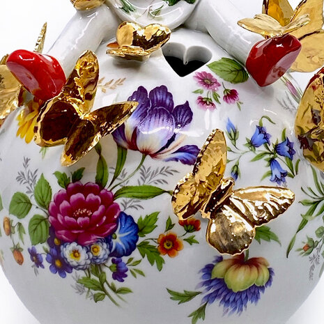 Lammers en Lammers - On top of the World Bloemen met Gouden Vlinders 32cm