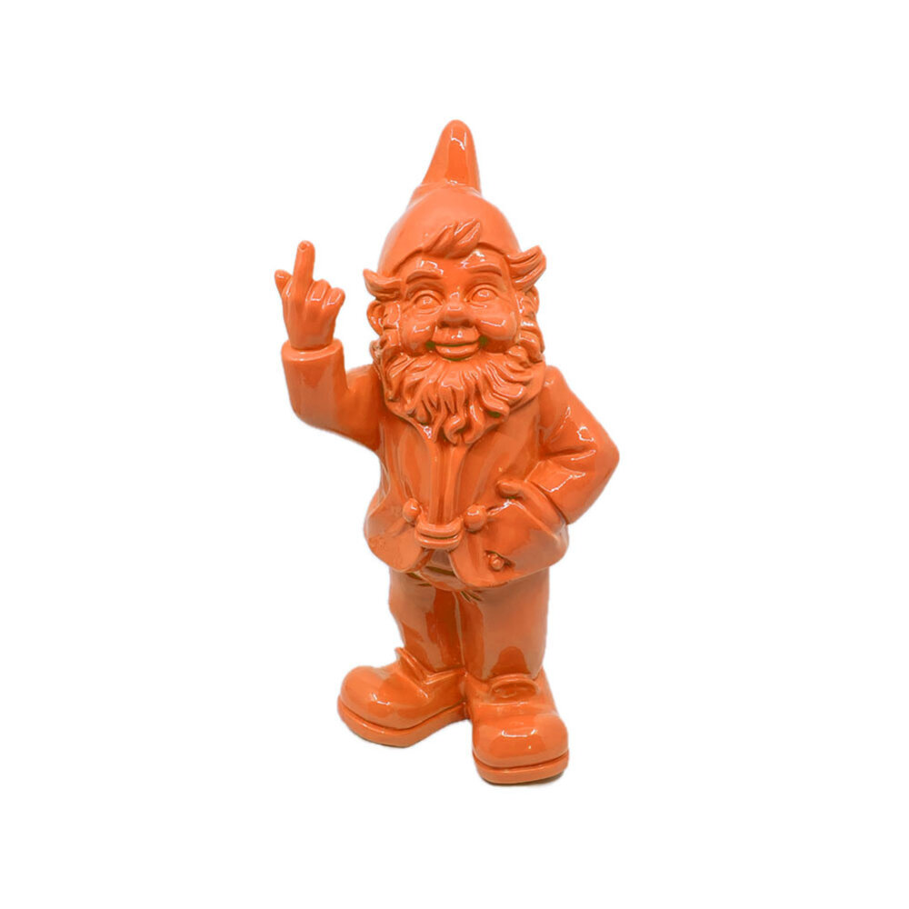 Melting Pot - Beeldje Kabouter Fuck You Oranje 10cm Melting Pot - Beeldje Kabouter Fuck You Oranje 10cm