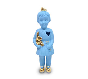 Lammers en Lammers - Zusje met Musje Blauw 15cm Lammers en Lammers - Zusje met Musje Blauw 15cm