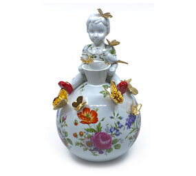 Lammers en Lammers - Vaasje On Top of the World Vlinders 32cm