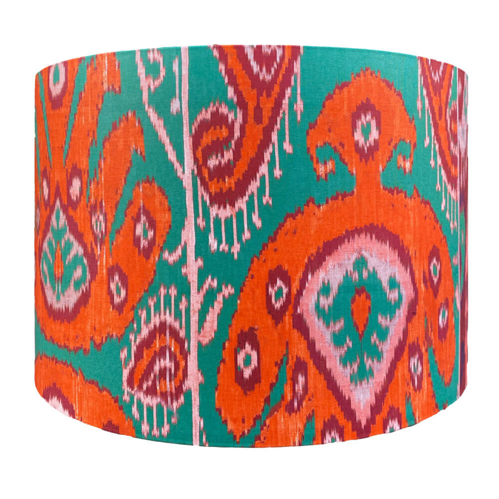 Melting Pot - Lampenkap Ekatarina Oranje Roze Groen 40x30cm Melting Pot - Lampenkap Ekatarina Oranje Roze Groen 40x30cm