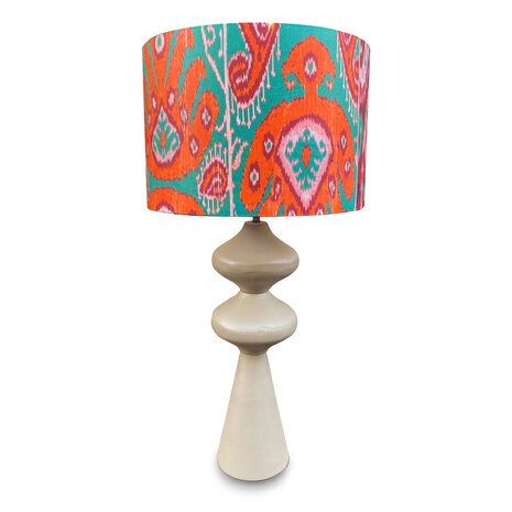 Melting Pot - Lampenkap Ekatarina Oranje Roze Groen 40x30cm Melting Pot - Lampenkap Ekatarina Oranje Roze Groen 40x30cm