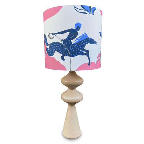 Melting Pot - Lampenkap Lasso Blauw Roze Wit 40x40cm Melting Pot - Lampenkap Lasso Blauw Roze Wit 40x40cm