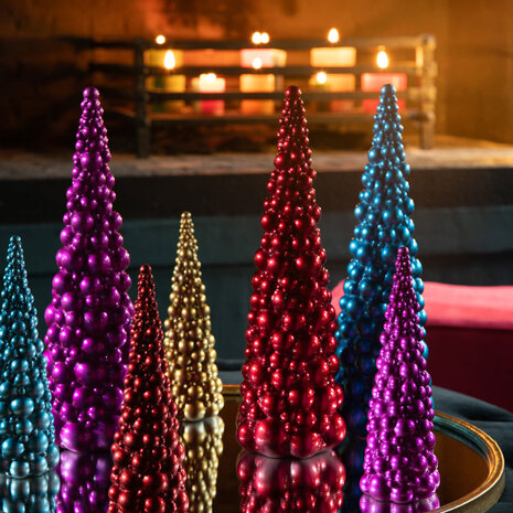 Melting Pot - Kerstboompje van Ballen Rood 7x20.5cm Melting Pot - Kerstboompje van Ballen Rood 7x20.5cm