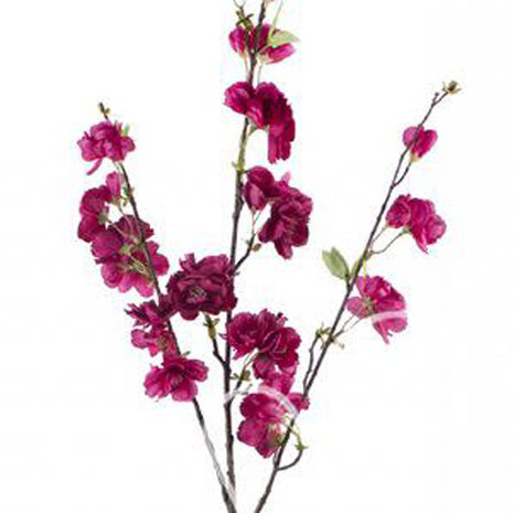 Melting Pot - Kunstbloem Sakura Kersen Rood Tak 115cm Melting Pot - Kunstbloem Sakura Kersen Rood Tak 115cm