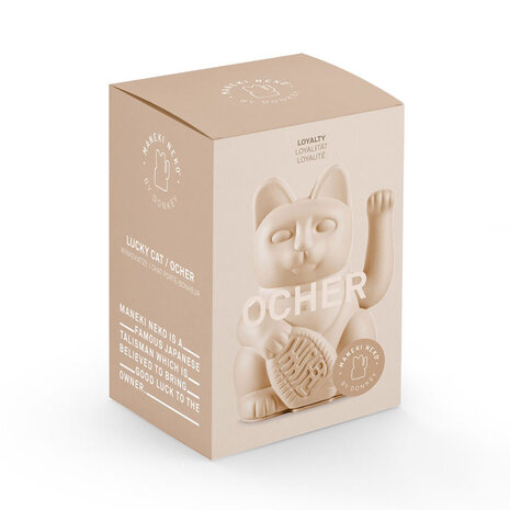 Donkey - Lucky Cat Ocher - Beige 10x15cm