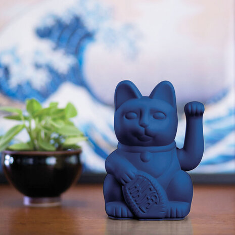 Donkey - Lucky Cat Dark Blue 10x15cm