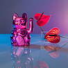 Donkey - Lucky Cat Cosmic Shiny Pink Metallic 10x15cm in cadeau doos Donkey - Lucky Cat Cosmic Shiny Pink Metallic 10x15cm in cadeau doos