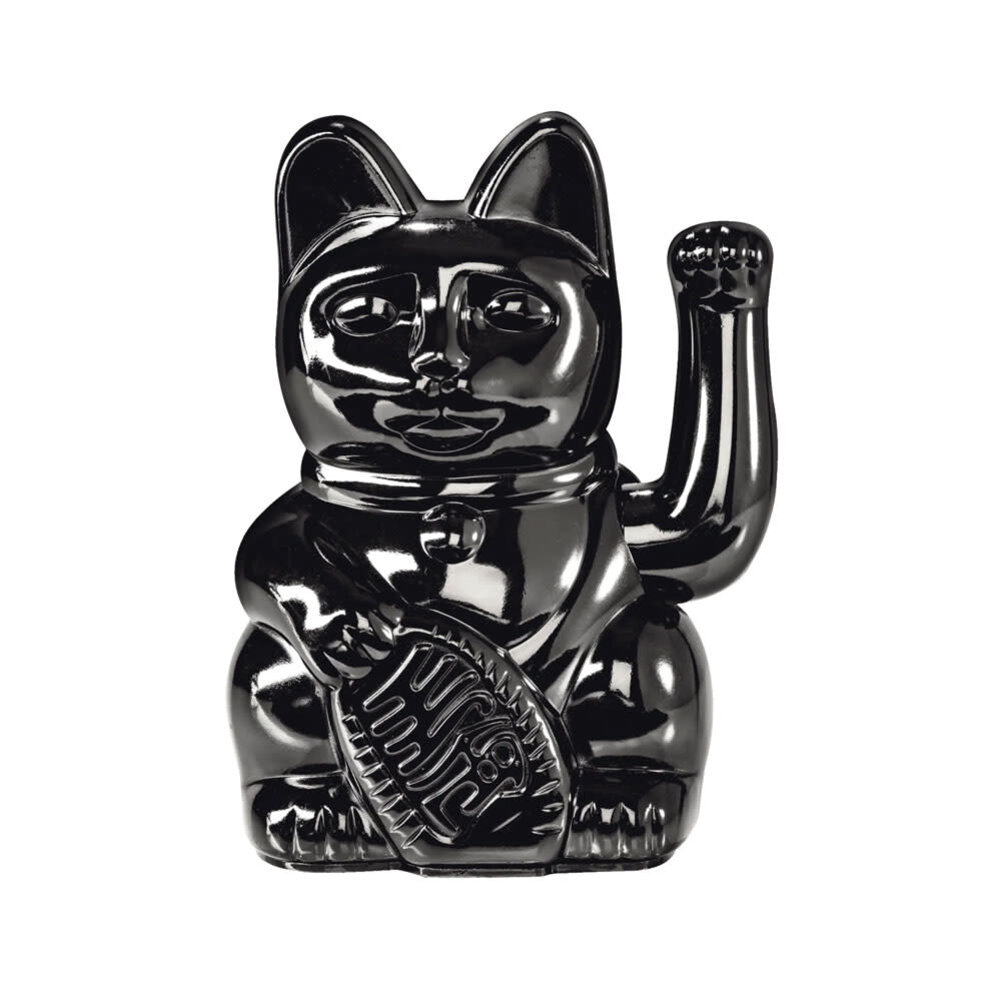 Donkey - Lucky Cat Egypt Shiny Black Metallic 10x15cm in cadeau doos
