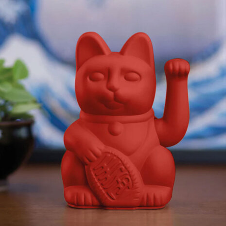 Donkey - Lucky Cat Red 10x15cm Donkey - Lucky Cat Red 10x15cm