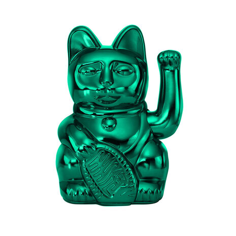 Donkey - Lucky Cat Cosmic Shiny Teal Metallic 10x15cm in cadeau doos Donkey - Lucky Cat Cosmic Shiny Teal Metallic 10x15cm in cadeau doos