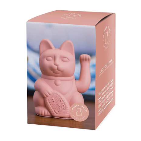 Donkey - Lucky Cat Pink Lichtroze Maneki Neko Gelukskat 10x15cm Zwaaiend Donkey - Lucky Cat Pink Lichtroze Maneki Neko Gelukskat 10x15cm Zwaaiend