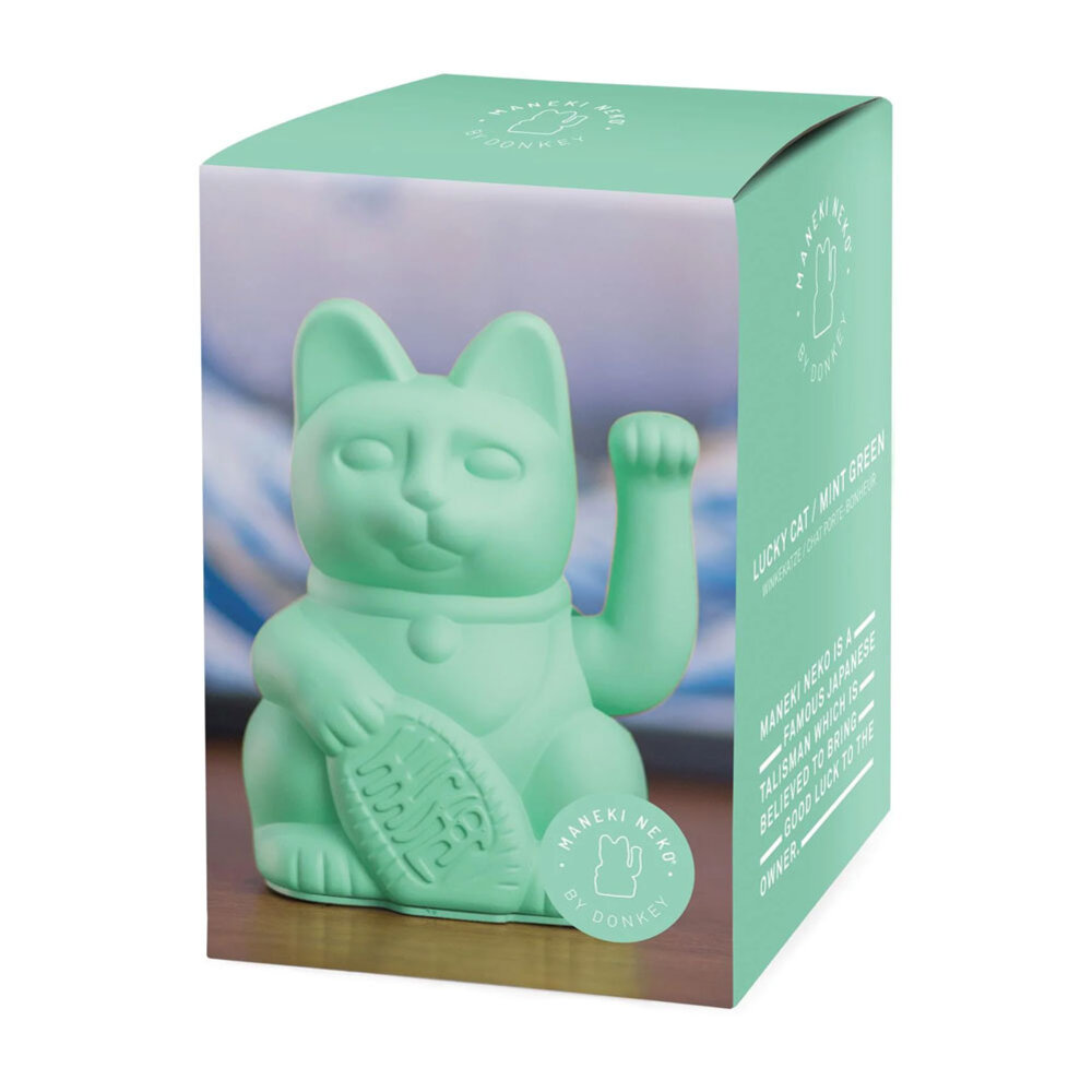 Donkey - Lucky Cat Mint Green 10x15cm