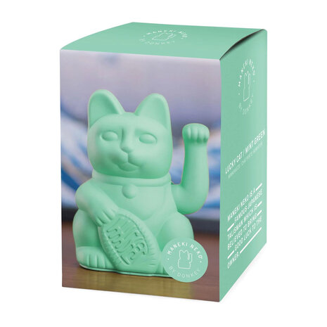 Donkey - Lucky Cat Mint Green 10x15cm