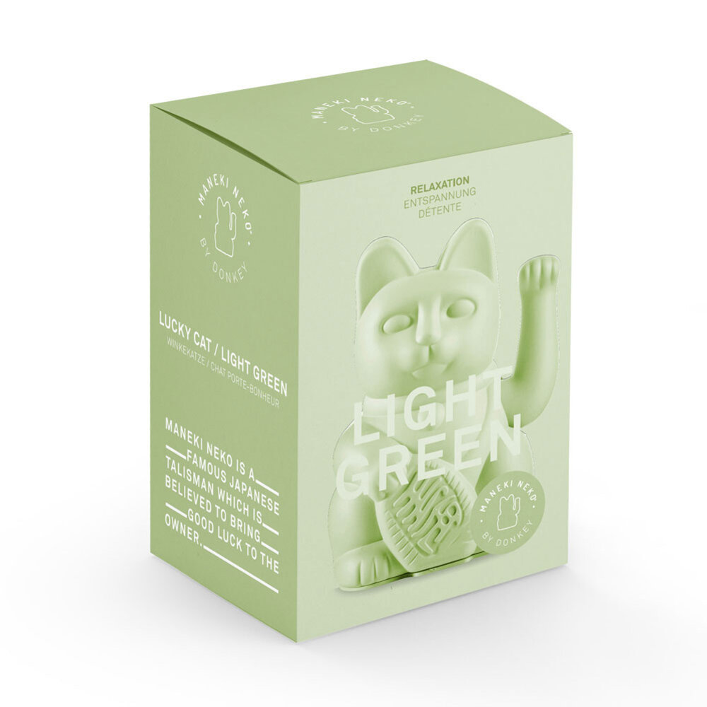 Donkey - Lucky Cat Light Green 10x15cm Donkey - Lucky Cat Light Green 10x15cm