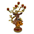 Kandelaar Hert Amber Strik 44x60cm met 5 armen Kandelaar Hert Amber Strik 44x60cm met 5 armen