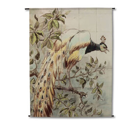 Melting Pot - Wand Doek Pauw Tegels Multicolor Velours 140x170cm Melting Pot - Wand Doek Pauw Tegels Multicolor Velours 140x170cm