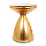 Melting Pot - Bijzettafel Rond Goud Metaal 38x46cm Melting Pot - Bijzettafel Rond Goud Metaal 38x46cm