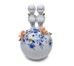 Lammers en Lammers - Quitie Pie XL Meisjes Delfts Blauw Porselein 23cm