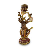 Werns - Kandelaar Hert Alexander Multicolor 13x30cm Werns - Kandelaar Hert Alexander Multicolor 13x30cm