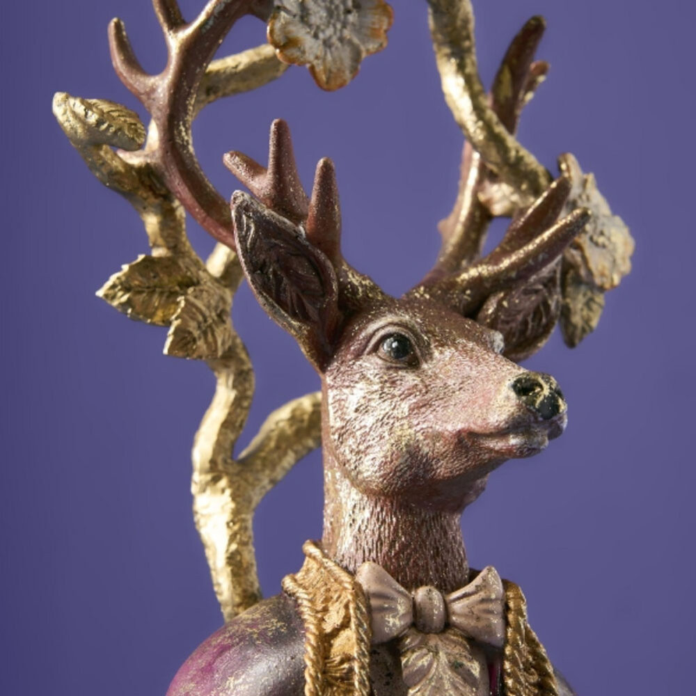 Werns - Kandelaar Hert Alexander Multicolor Polyresin 13x30cm