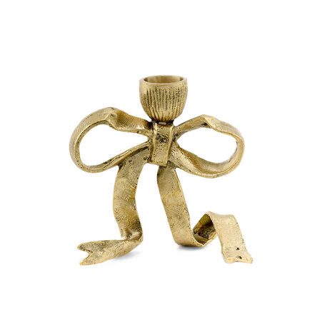 Doing Goods - Kandelaar Strik Riley Ribbon Messing 11x10cm Doing Goods - Kandelaar Strik Riley Ribbon Messing 11x10cm