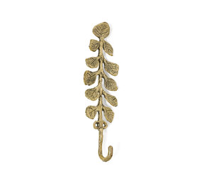 Doing Goods - Wandhaak Bea Botanical Messing 19x6cm Doing Goods - Wandhaak Bea Botanical Messing 19x6cm