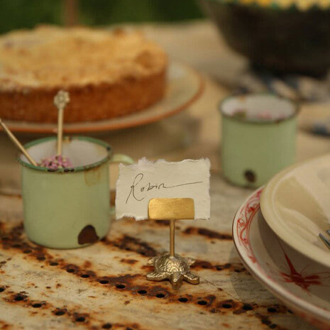 Doing Goods - Kaart & Foto Houder Lily Schildpad 3x5x4cm