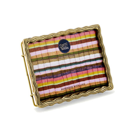 Doing Goods - Fotolijstje Yuki Wavey Messing Large 16x11cm - foto 15x10cm Doing Goods - Fotolijstje Yuki Wavey Messing Large 16x11cm - foto 15x10cm