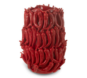 Melting Pot - Vaas Rode Pepers Keramiek XL 33x45cm Melting Pot - Vaas Rode Pepers Keramiek XL 33x45cm