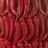 Melting Pot - Extra Grote Handgemaakte Keramieken Vaas met Rode Pepers 33x45cm Melting Pot - Extra Grote Handgemaakte Keramieken Vaas met Rode Pepers 33x45cm