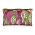 Sierkussen Bladeren Fuchsia Groen Bordeaux 60x35cm met franjes Sierkussen Bladeren Fuchsia Groen Bordeaux 60x35cm met franjes