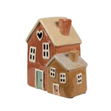 Melting Pot - Waxinelichthouder Huisje Brique Keramiek 14x9x15cm Melting Pot - Waxinelichthouder Huisje Brique Keramiek 14x9x15cm