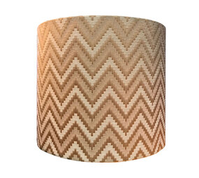 Colmore - Lampenkap Zigzag Brons Beige Creme 38x33cm