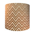 Lampenkap Zigzag Brons Beige Creme 38x33cm Lampenkap Zigzag Brons Beige Creme 38x33cm