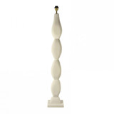 Colmore - Vloer Lamp Voet Gebroken Wit Mango Hout 23x130cm Colmore - Vloer Lamp Voet Gebroken Wit Mango Hout 23x130cm