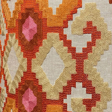 Melting Pot - Lampenkap Ango Corail Multicolor 40x30cm geborduurd Melting Pot - Lampenkap Ango Corail Multicolor 40x30cm geborduurd