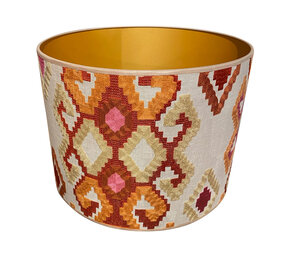 Melting Pot - Lampenkap Ango Corail Multicolor 40x30cm geborduurd Melting Pot - Lampenkap Ango Corail Multicolor 40x30cm geborduurd