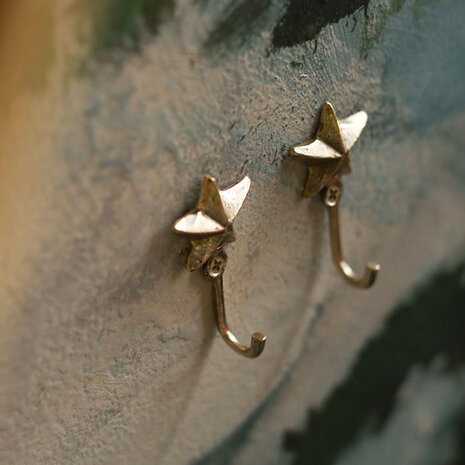 Doing Goods - Wandhaken Supernova Messing 6x4cm Set van 2