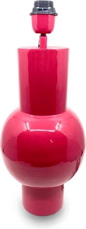 Colmore - Tafellamp Voet Fuchsia Roze van Geëmailleerd Metaal 19x55cm Colmore - Tafellamp Voet Fuchsia Roze van Geëmailleerd Metaal 19x55cm