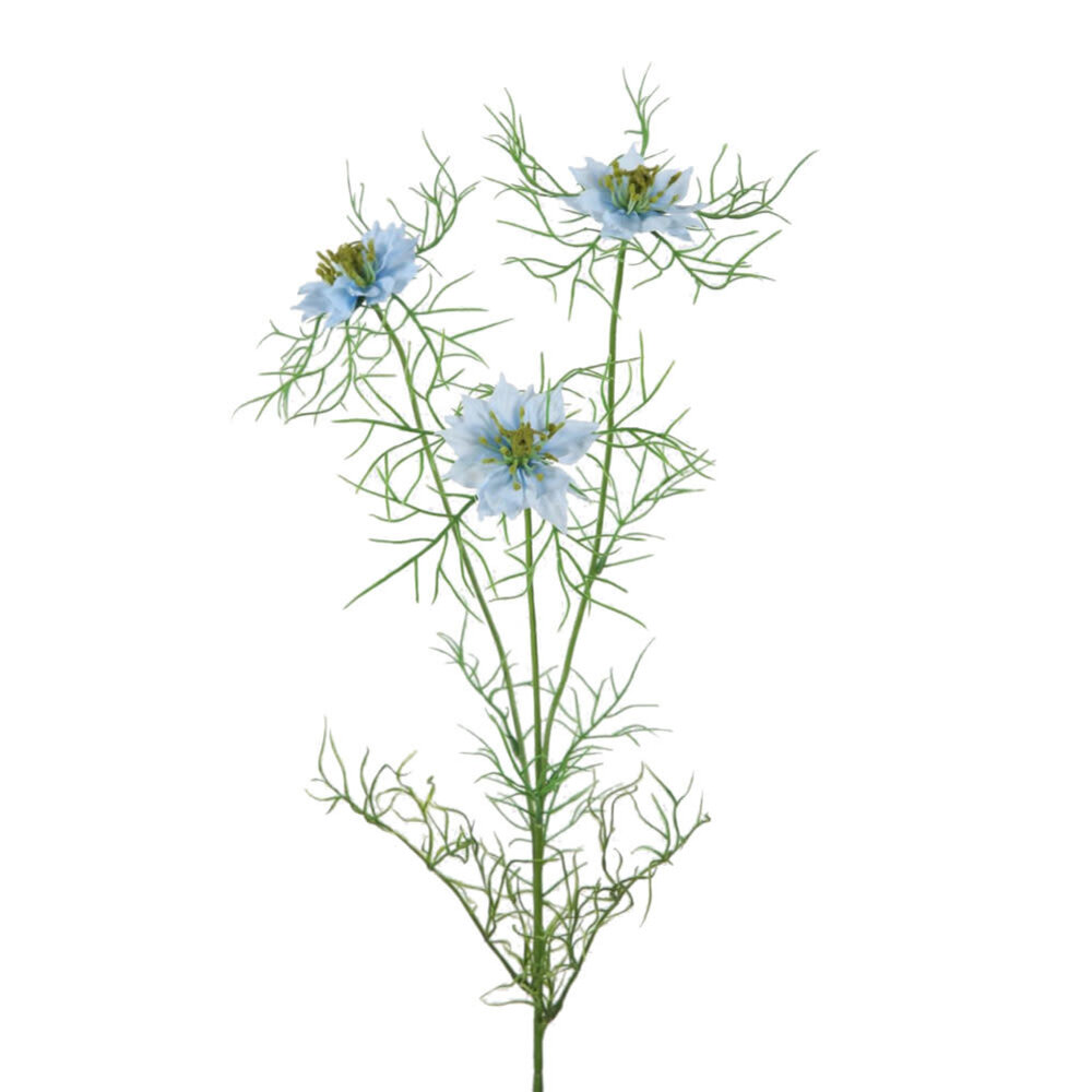 Melting Pot - Kunstbloem Nigella Licht Blauw op Tak 62cm Melting Pot - Kunstbloem Nigella Licht Blauw op Tak 62cm